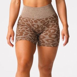 NVGTN Mocha Leopard Shorts